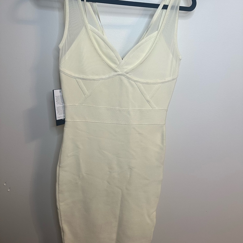 Marciano Elegant Cream Midi Dress